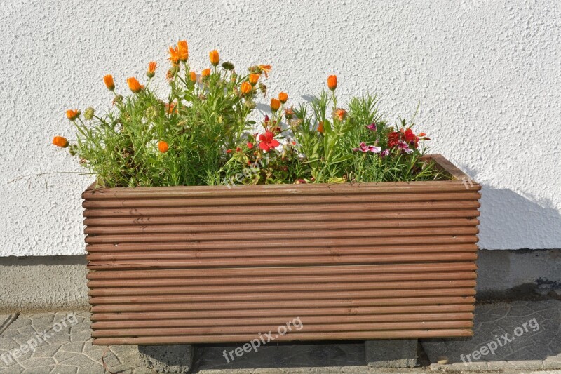 Flower Box Garden Gardening Outdoor Wooden