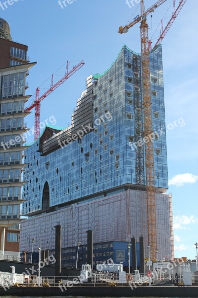 Elbe Philharmonic Hall Hamburg H Harbour City Glass Facade