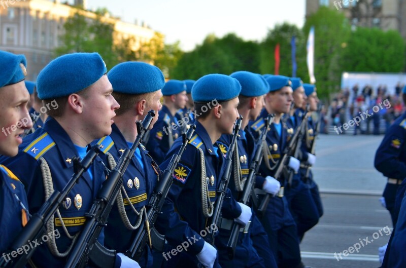 Parade May 9 Victory Day Russia George's Ribbon