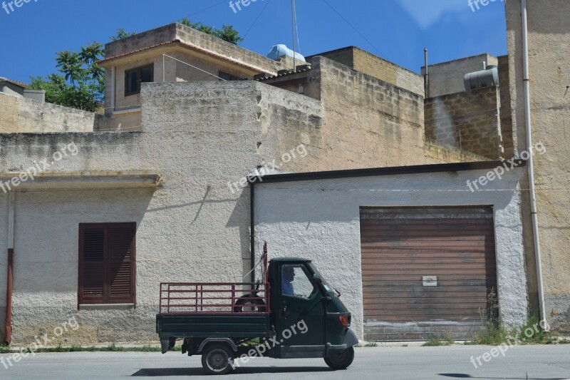 Tricycle Piaggio Mediterranean Summer Extinct