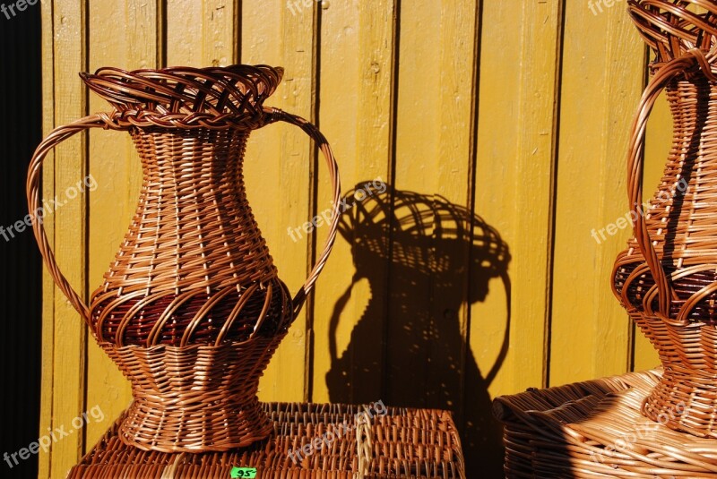 Basket Rattan Braid Manual Labor Crafts