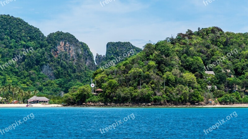 Thailand Phuket Koh Phi Phi Island Tour Architecture