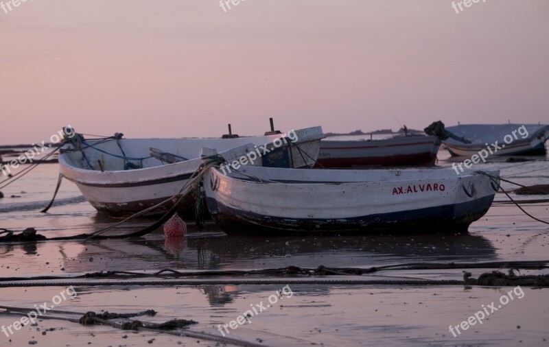 Cadiz Boats Beach Sea Free Photos