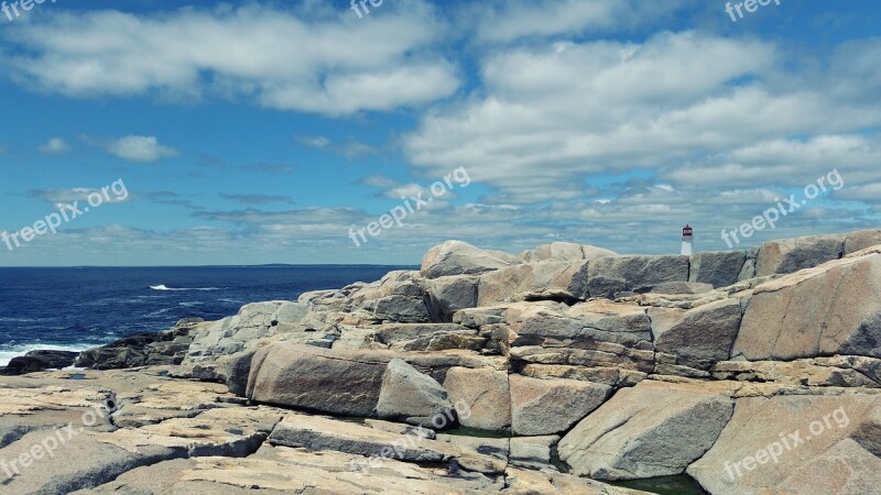 Peggy's Cove Lighthouse Nova Scotia Phare Nouvelle-écosse