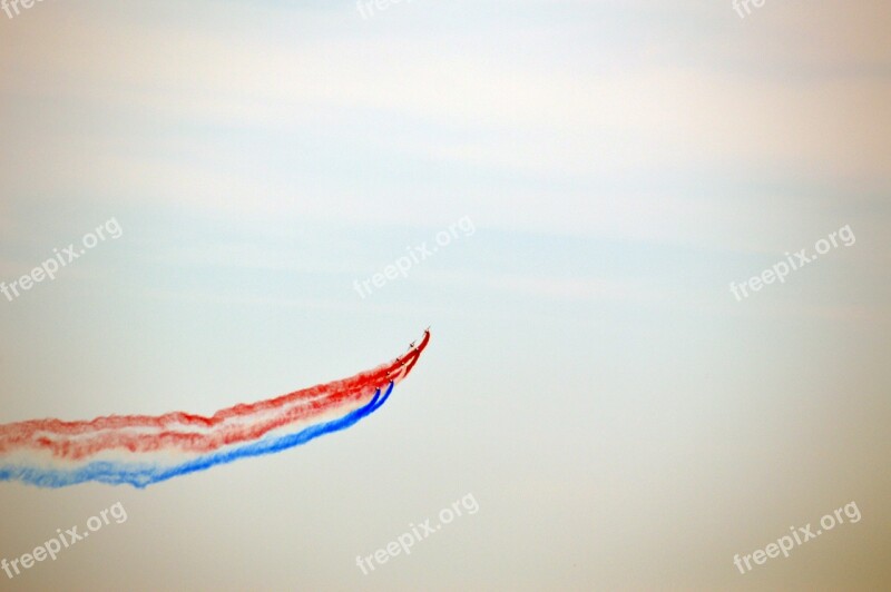 Patrol Of France Aircraft Alphajet Aerobatics France