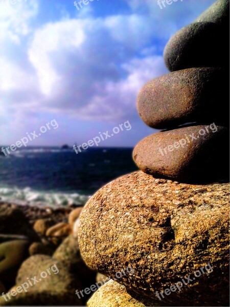 Sea Side Shore Wild Coast Brittany