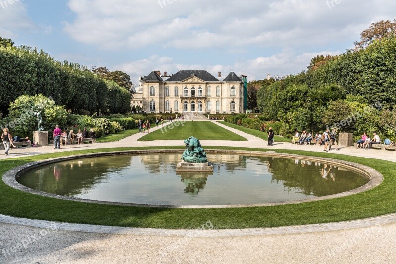 Museum Rodin Paris Park Symmetry