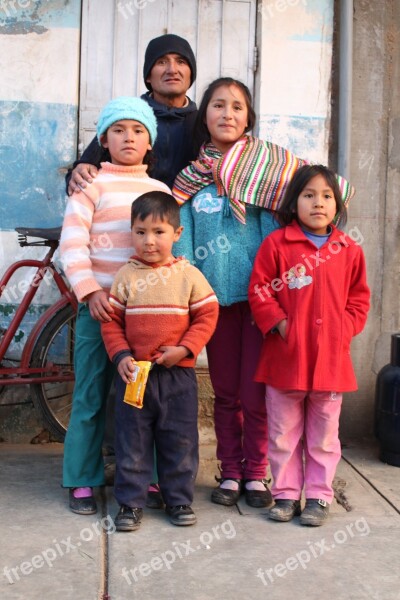 Family Sierra Peru Free Photos