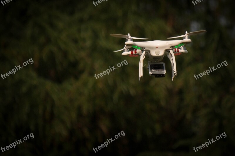 Drone Surveillance Flight Nature Camera