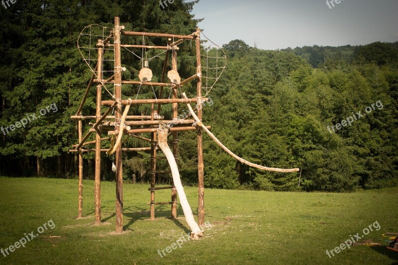 Building Wood Scout Elephant Camp