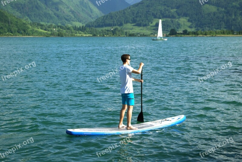 Lake Water Waters Rower Zell Am See