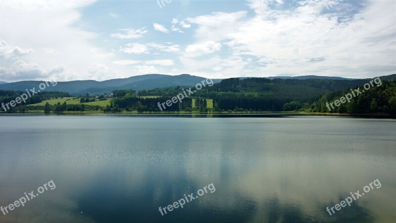 Nýrsko Dam Czech Republic šumava Water Landscape