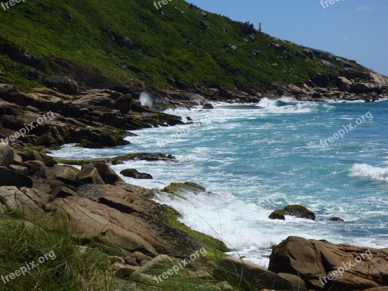 Brazil Santa Catarina Pink Beach Free Photos