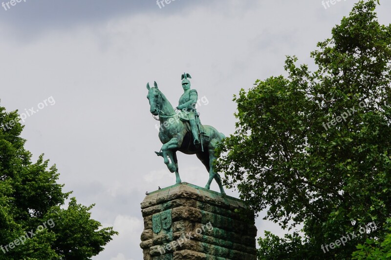 Hohenzollern Bridge Reiter Horse Ride Stature