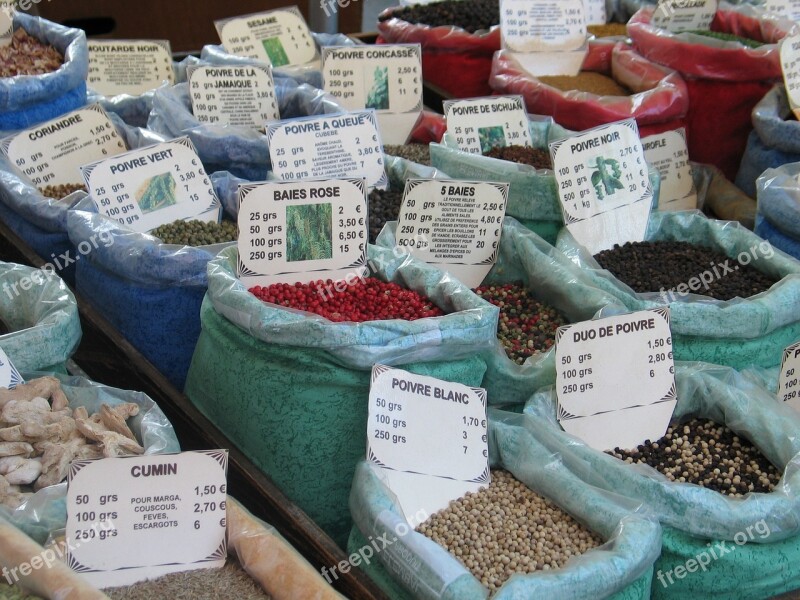 Herbs Pepper Lower Market France