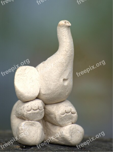 Elephant Animal Deco Figure Baby Elephant