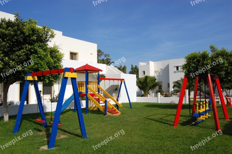 Kos Hotel Playground Greece Free Photos