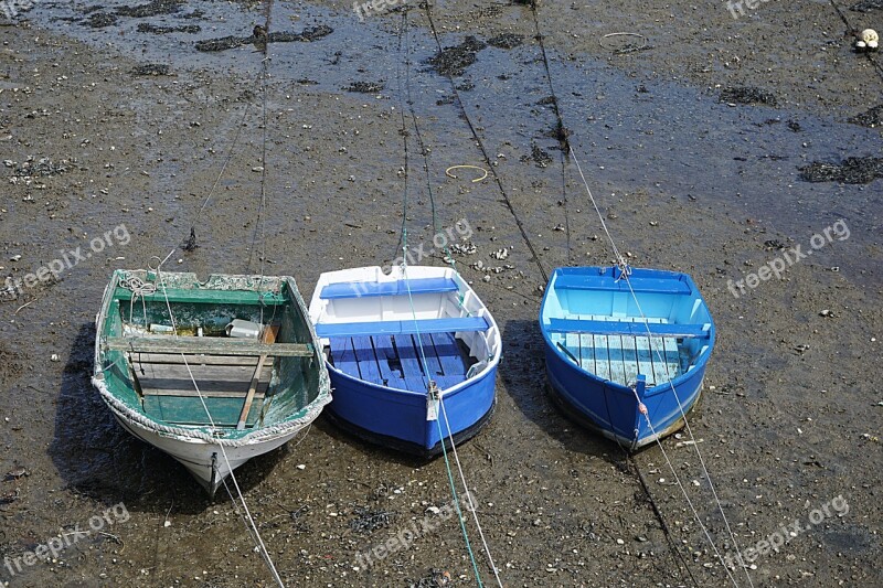 Boats Tide Low Tide Fishing Fisherman Boat