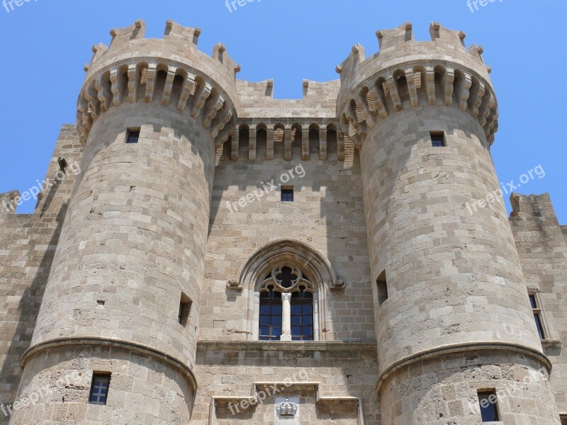 Knights Fort Palace Of The Grand Masters Middle Ages Rhodes