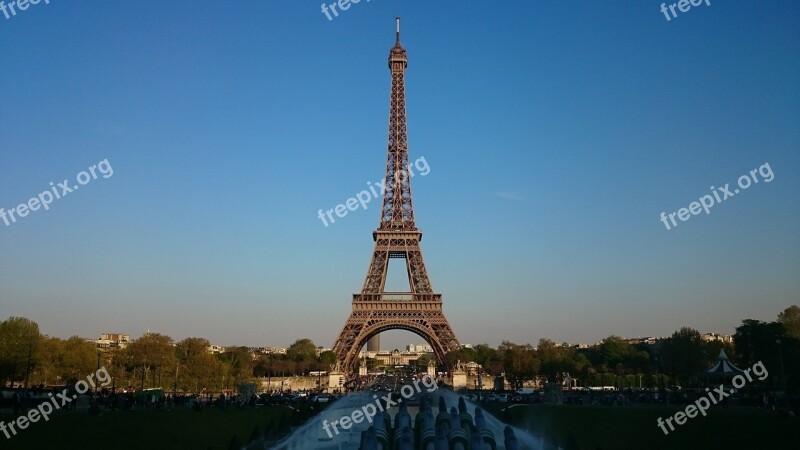 Paris Eiffel Tower Monument City Of Light Landscape