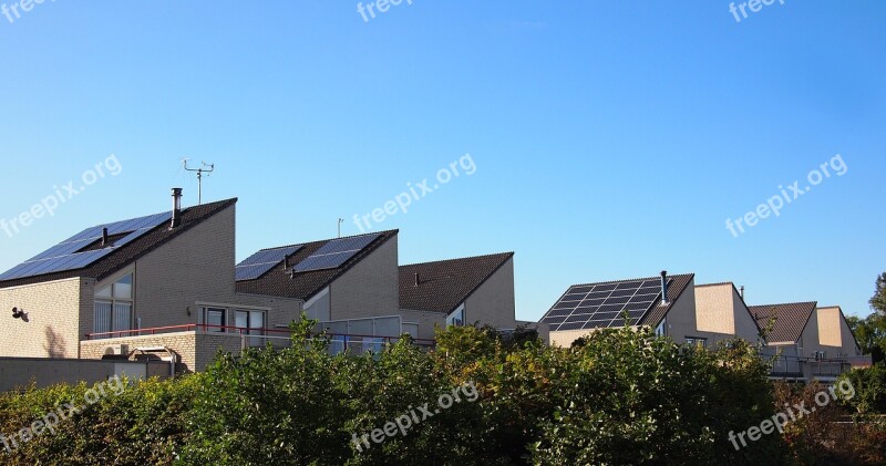 Netherlands Almere Solar Panels Neighbourhood Dutch