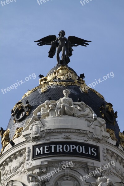 Madrid Metropolis Architecture Domes Free Photos