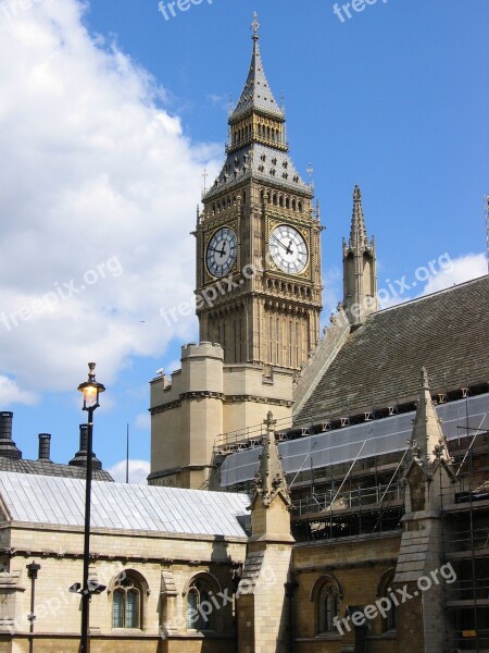 Big Ben London England Monument Houses Of Parliament