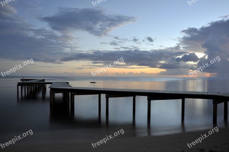 Beach Sunset Sunset Beach Pontoon Beach Sunset