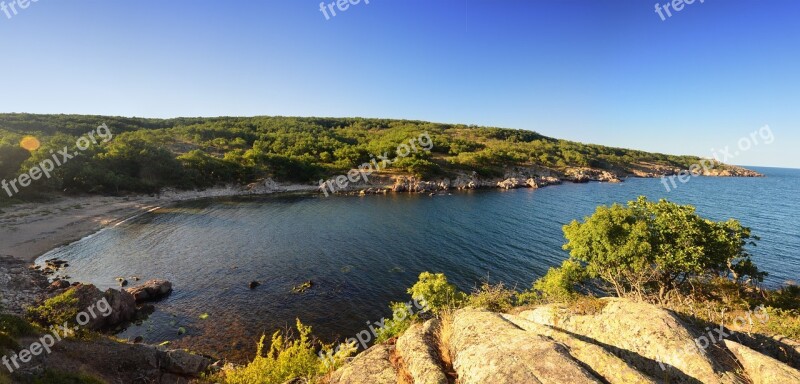 Beach Panorama Sea Water Summer