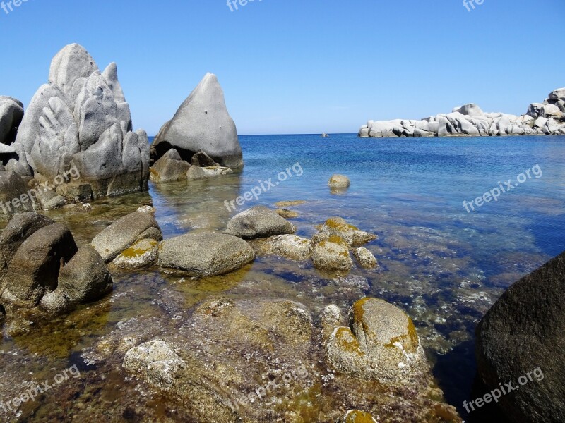 Lavezzi Islands Corsican Seaside Rock Free Photos