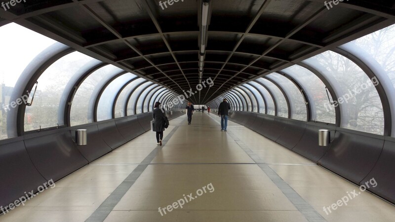 Group Of People Tunnel Transition Walk Fair