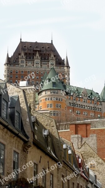 Québec Old Quebec Château Frontenac Ville De Québec Québec