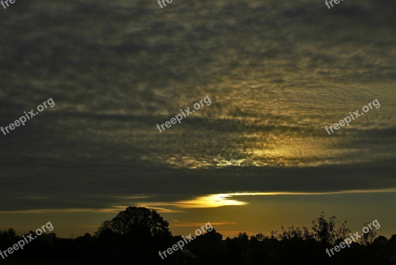 Sky Clouds Altocumulus Glomerulus Cloud Cover