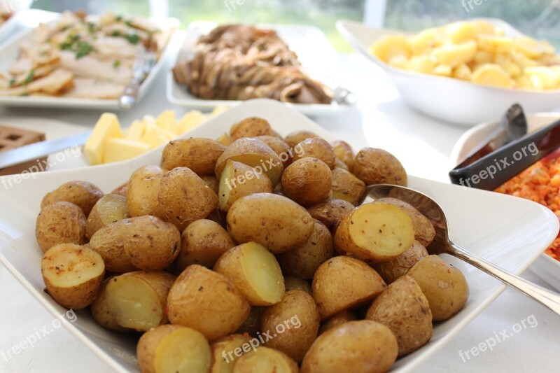 Potatoes Food Mixed Plate Catering