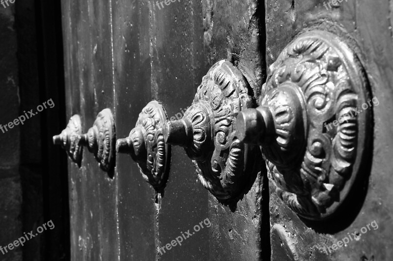 Detail Door Iron Forging Hand