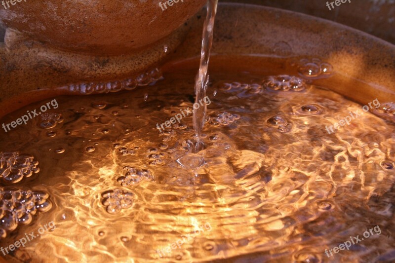 Golden Water Refection Sunset Outdoors