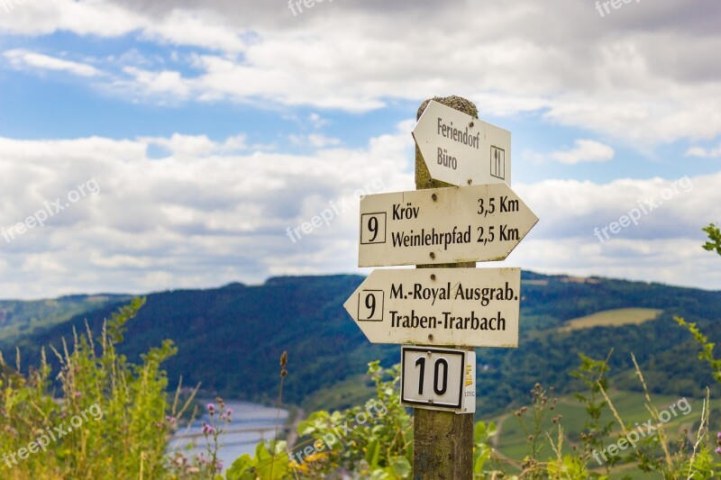 Signs Germany Pole Path Signs Direction