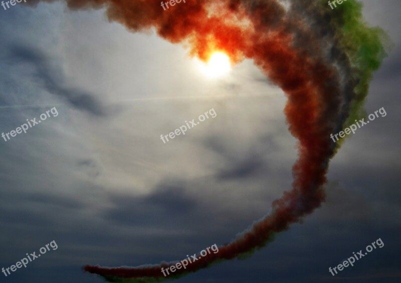 Italy Frecce Tricolori Aircraft Sky Air Force