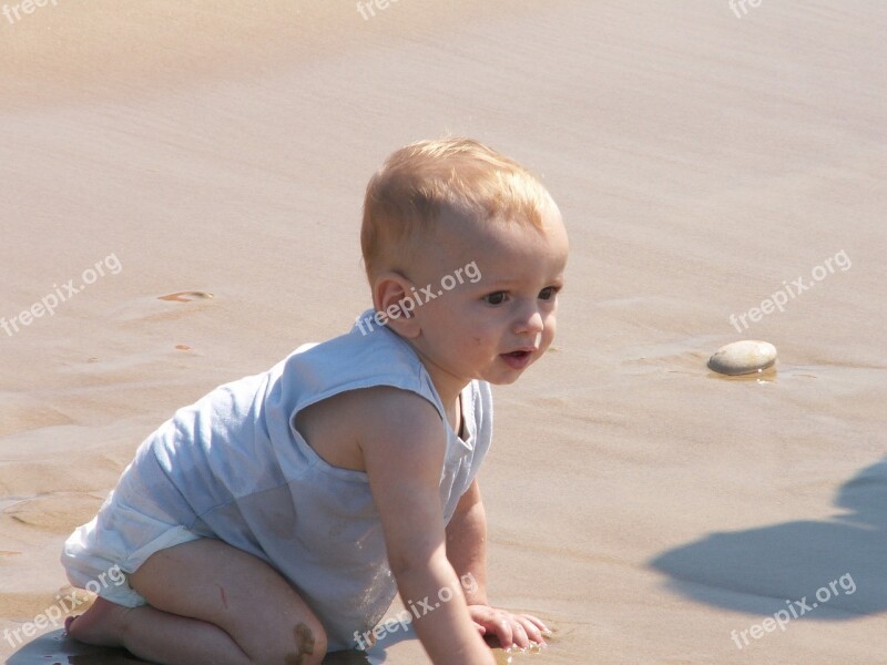 Baby Beach Child Summer Sea