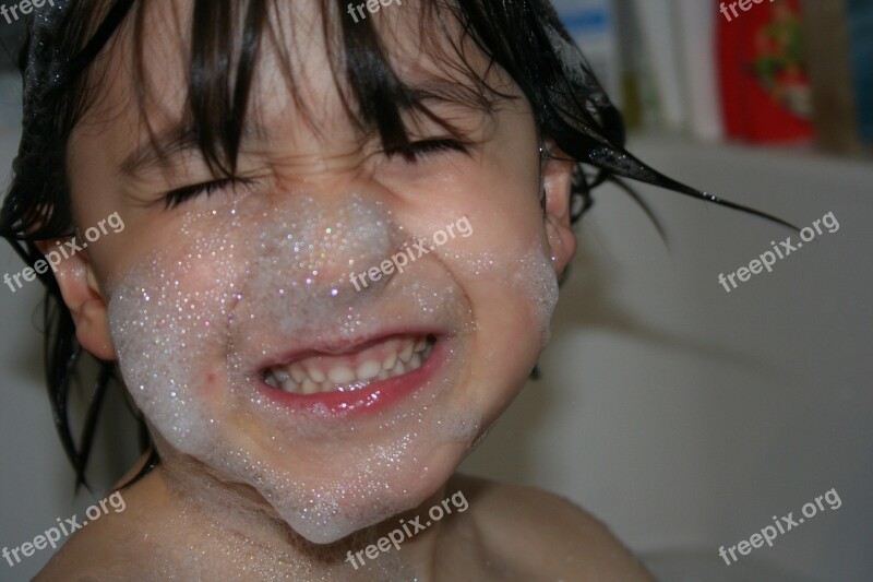 Child Bath Soap Foam Face