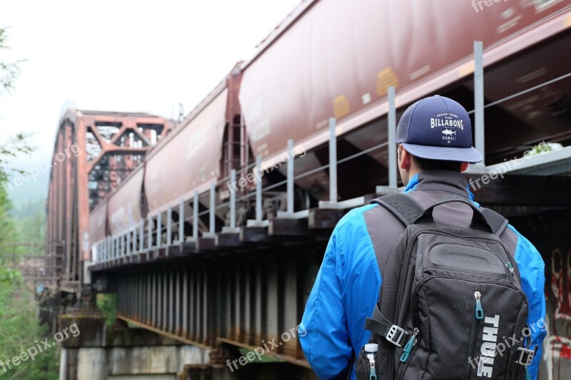 Train Adventure Explorer Man Backpack