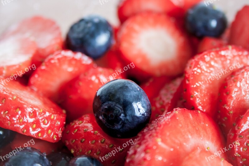 Strawberries Berries Bowl Salad Fruit