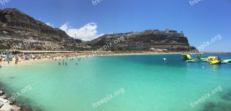 Gran Canaria Beach Amadores Canary Islands Water