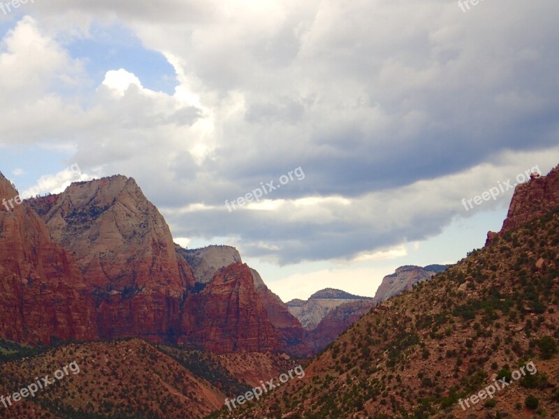 Zion National Park Utah Nature Hike Free Photos