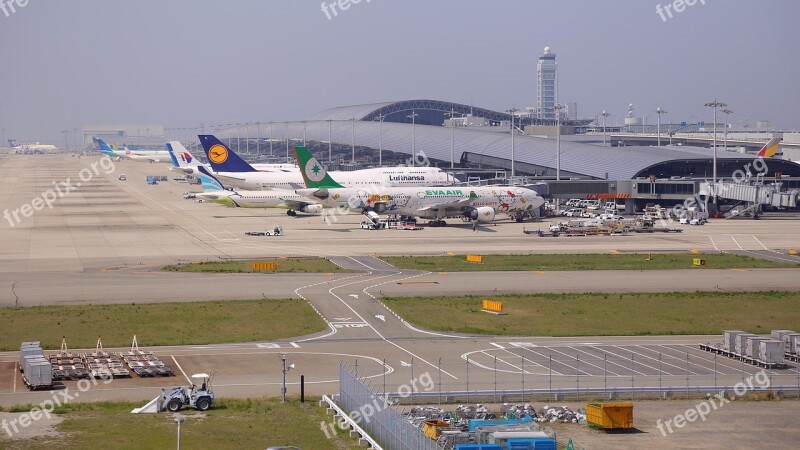 Japan Kansai International Airport Osaka Airplane Aircraft