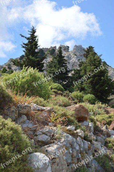 Landscape Mountains Kos Greece Free Photos