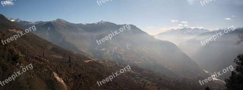 Western Sichuan Mountains Snow Mountain Danba Free Photos