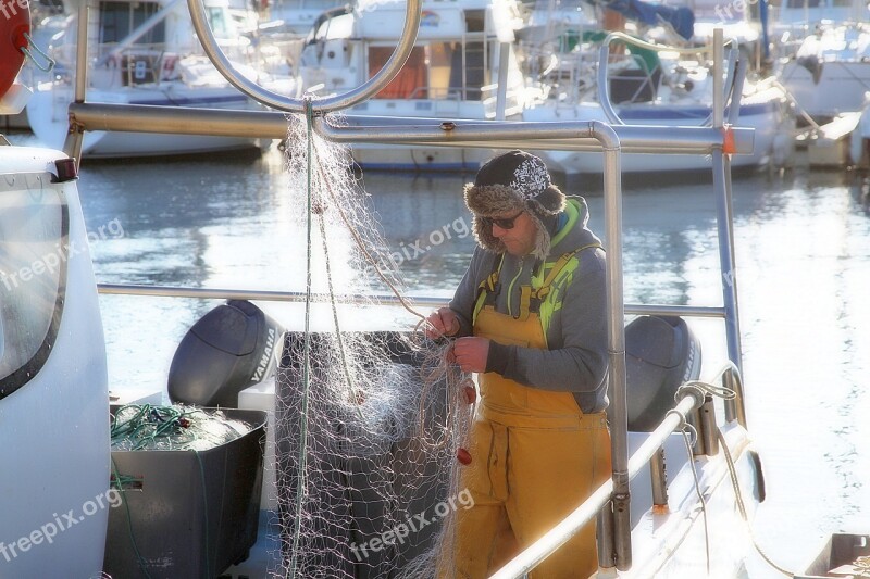 Fishing Fisherman Fishing Vessel Fisherman Boat Net