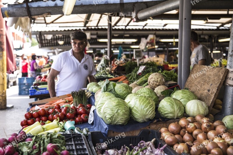 Fresh Market Farmer Vegetables Goods