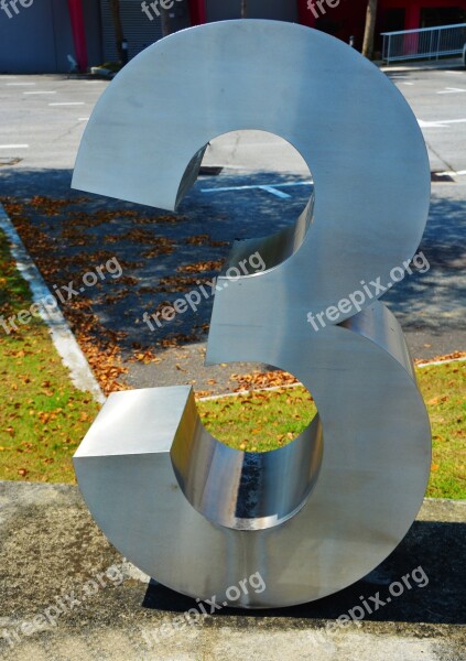 Three Number 3 3d Digit